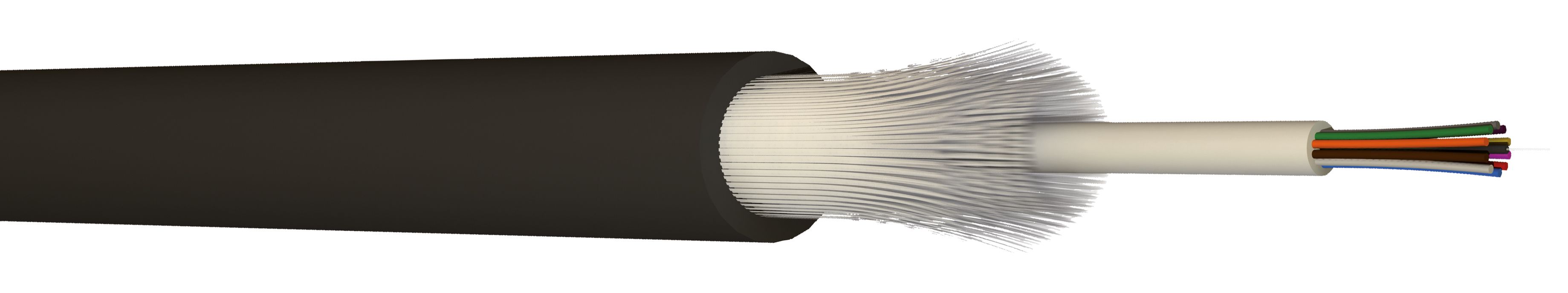 Câble fibre optique à tube central en structure libre – Gaine PEHD