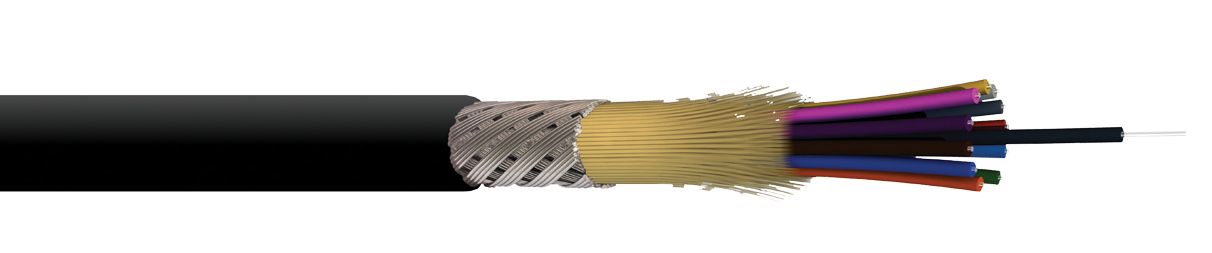 Câble fibre optique structure serrée - Gaine LSZH Cca – Intérieur/Extérieur