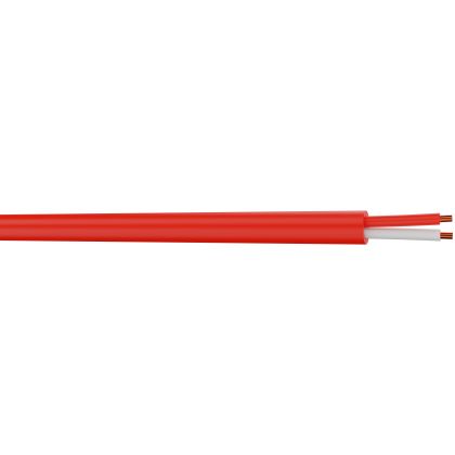 Unshielded telephone cable, red - 1 pair AWG20 - red copper-plated aluminium – Drum of 500m